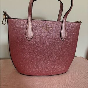 kate spade Rose Glitter Saffiano Tote
